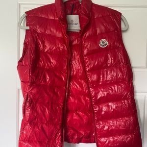 AUTHENTIC MONCLER RED VEST